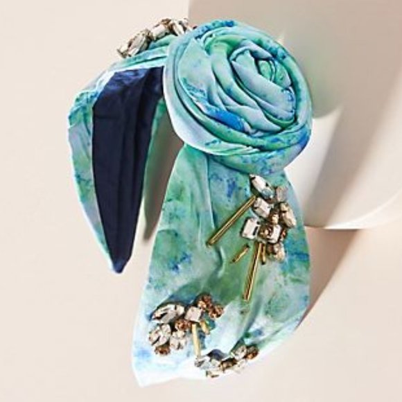 NWT, Anthropologie Shibori Rosette Embellished Headband main image 11
